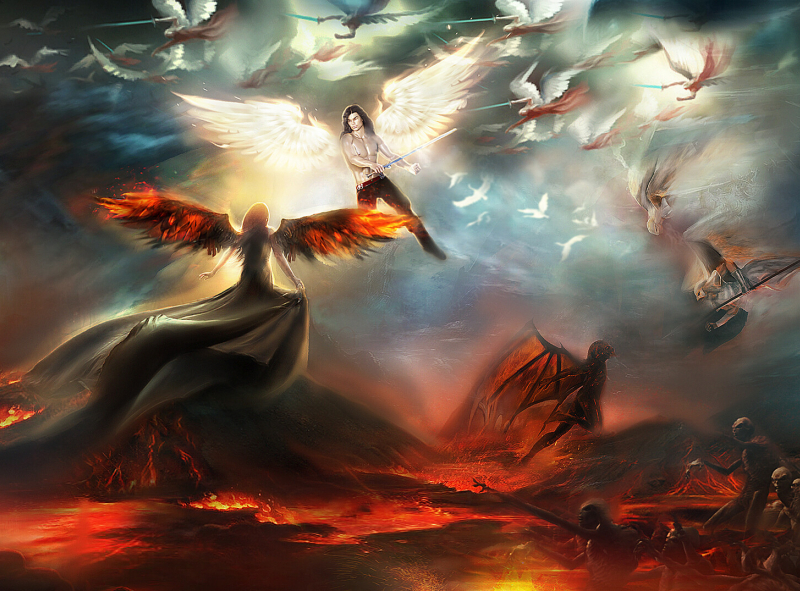 Heaven vs Hell by Alina on Dribbble