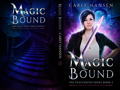 Magic Bound Full Book Cover Design bookcoverdesign design digitalart fantasyart illustration photoart photomanipulation typography