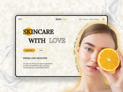 SKINCARE | Landing Page beauty branding concept design illustration landing landingpage skincare ui ux visualdesign webdesign woman