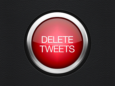 Delete Tweets App app button delete ipad iphone red twitter