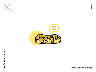 "Little SanSan" brand bakery branding designer designs kaizennguyen like logo logo design yellow