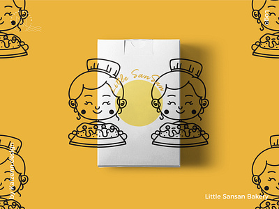 "Little SanSan" brand bakery branding branding project color design designer designs kaizenn kaizennguyen logo
