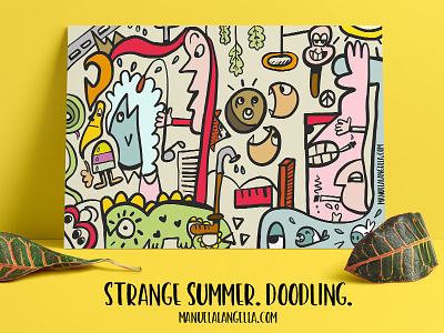 Strange Summer. Doodling. adobe draw doodle doodling flat illustration illustrator ipad vector