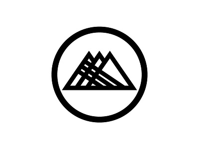 Monoline Mountains abstract branding geometric logo monoline mountains nature