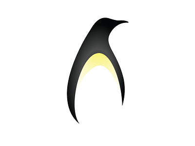 Emperor Penguin animal flat logo miminal noble penguin regal semi flat