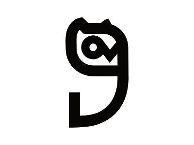 Owl Icon animal branding icon logo minimalist monoline owl