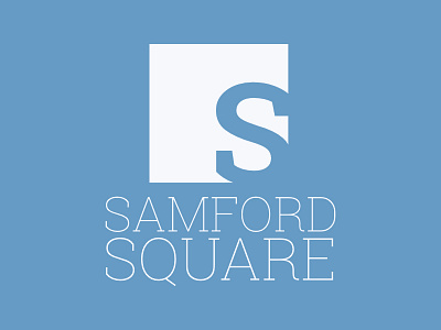 Samford Square apartment branding college commercial logo square university