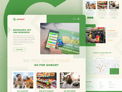Convenience Store - Landing Page branding homepage shop shopping store store design travel ui ux web web design website