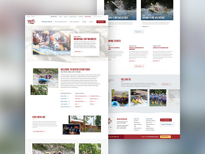 Rafting Company Website design rafting tourism travel travel agency traveling ui ux web web design whitewater wv