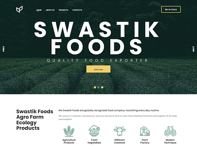 swastik foods animation app branding design icon import export logo logodesign ux web website design website developer