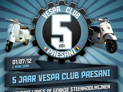 5th anniversary Vespa Club Paesani