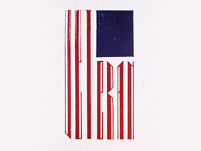 Veterans Day Flag america flag handlettered lettering type typography usa veterans day