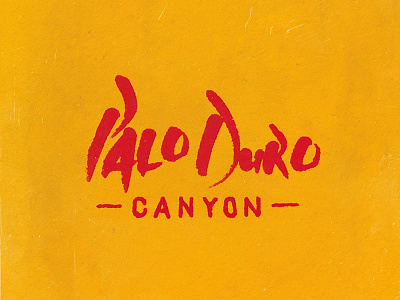 Palo Duro Canyon Lettering brush design font graphic design handlettering lettering logo quite right studio script texas travel typography