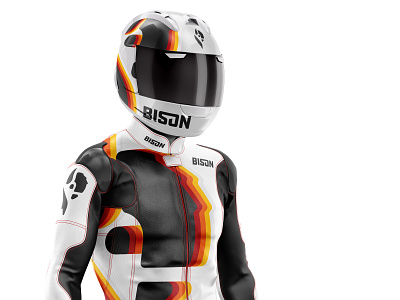 Bison Team Rider branding design graphic design illustration logo motogp motorcycle oklahoma racing