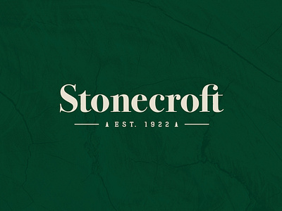 Stonecroft Logo branding design graphic design identity logo marketing type typography