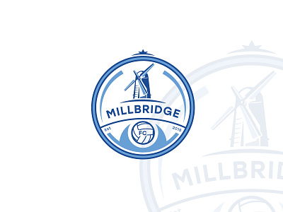 Milly badge football badge illustration logo