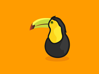Toucan animal bird bird illustration creative icon illustration modern toucan vector art vector portrait