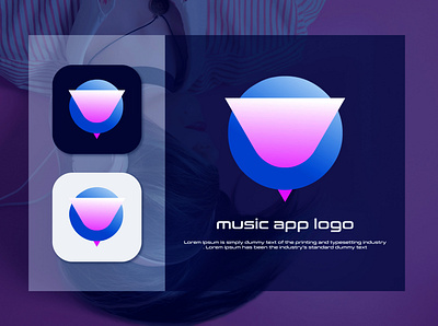 Music app | App icon app app icon app icon design brand design branding creative logo gradient logo logo design logo designer modern logo music app tech logo