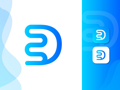 Modern ED lettermarks logo app app logo brand design branding creative logo gradient logo icon letterhead lettermark logo logo design logo designer modern app design modern logo tech tech logo