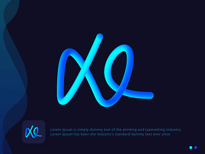 XE lettermarks 3d logo