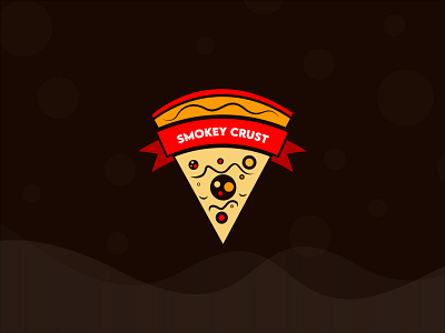 Smokey Crust 🍕 box brand design branding food logo logo design logo designer modern modern logo package packaging pizza