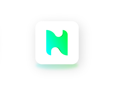 Modern H app icon