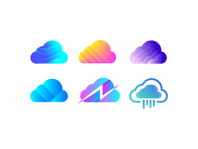 Data Cloud app app icon color creative data data cloud design designer gradient icon logo logo design logo designer logos modern tech technology ui vector visual