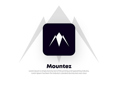 Mountez abstract app brand branding creative design designer graphic design identity letter logo logo mark logos modern mount travel visual