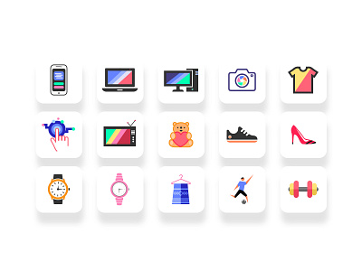 Category icons  Icon design inspiration, Icon design, Ui design inspiration