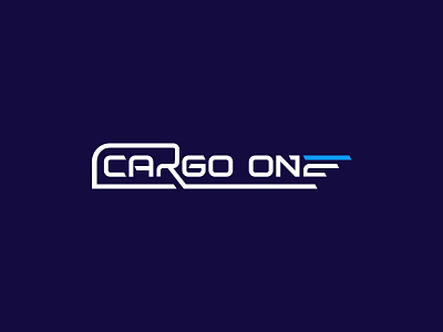 Cargo One | Wordmark logo brand brand builder brand mark branding business cargo creative design designer logo logo designer logo maker logos modern shipping simple transport typography visual wordmark