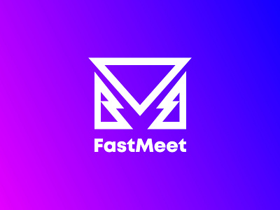 FastMeet abstract app brand branding business communication creative identity logo logo design logo designer logo maker logo mark logos mail modern software tech technology visual