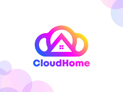 CloudHome abstract app brand branding creative data data cloud logo data logo database logo datacloud design gradient identity logo modern tech technology vector visual website