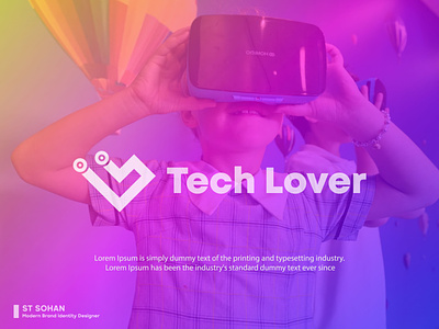 Tech Lover | Tech Logo app brand branding creative design flat icon iconic logo logo design logos meaningful modern pictorial simple tech tech logo technology trendy