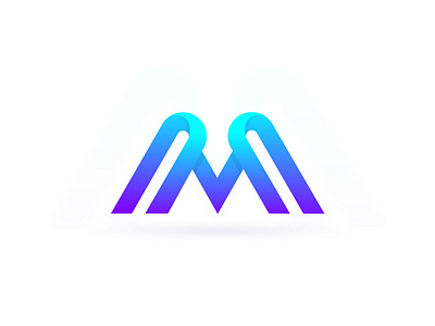 Modern M lettermark logo