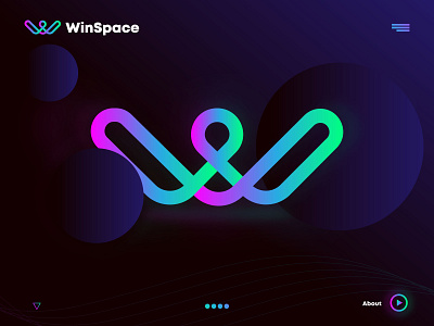 WinSpace branding creative logo gradient logo lettermark logo logo designer mobile modern logo software space tech trendy logo ui unique logo w w letter w letter logo w lettermark w logo web