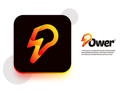 Power | P letter logo branding creative logo gradient logo icon identity designer logo logo design logo designer logo maker mobile modern logo modern p logo p p letter p letter logo p logo power ui visual web