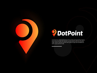 DotPoint app area branding dot gradient icon identity location logo logo design logo designer logo mark mark modern pictorial point pointer simple stsohan vector