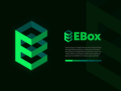 EBox abstract app box box logo branding creative logo e abstract logo e box logo e letter e letter logo e logo logo logo design logo designer logo mark logos modern logo software tech trendy logo