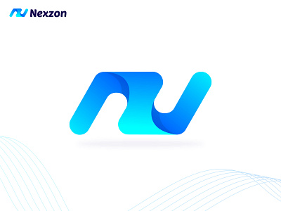 Nexzon app branding creative logo creative n logo gradient gradient logo icon letter lettermark logo logo design modern logo n letter n letter logo n lettermark n logo n tech logo tech logo technology vector