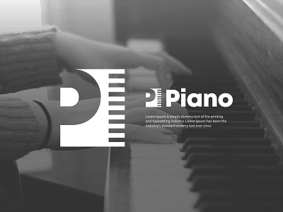 Piano app branding creative logo icon letter lettermark logo logo design modern logo music music logo p letter p letter logo p lettermark p logo piano piano logo