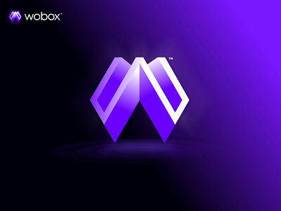 wobox 3d 3d logo abstract logo app branding creative logo gradient logo modern logo modern w logo software tech technology trendy logo visual w w letter w letter design w letter logo w logo