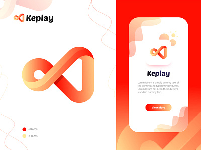 Keplay app application branding creative logo k k letter k lettermark k logo k music logo letter lettermark logo logo design modern logo music music app music logo software trendy logo ui