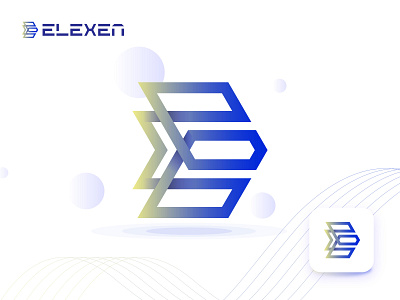 Elexen app branding creative logo e letter logo e logo gradient gradient logo icon logo logo design modern logo software tech tech logo technology technology logo web website