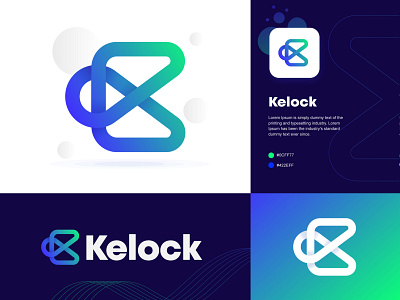 Kelock 2023 app branding creative logo gradient logo icon k letter logo k logo logo modern logo software logo tech tech logos technology trendy logo ui unique logo vector web logo website
