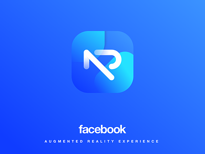 Facebook AR concept logo and App icon app ar augmentedreality branding facebook logo