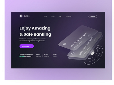 Cardo Fintech Landing Page