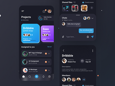 Task and Project Management App UI