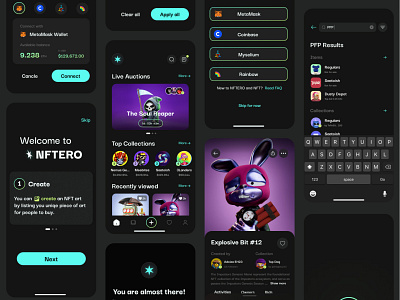 NFTERO NFT Marketplace App UI Kit