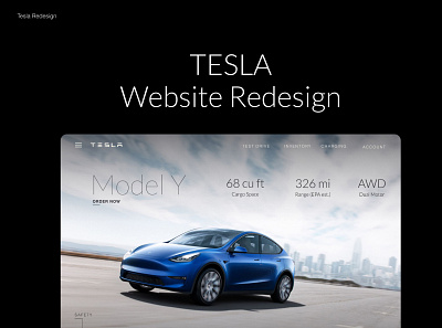 Tesla - Website Redesign Concept figma ui design ui ux design visual design website design website redesign