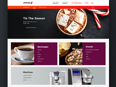 Shop landing page dark ecomm ecommerce food products shopping
